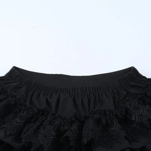 , Y2K skirt styled with a crop top