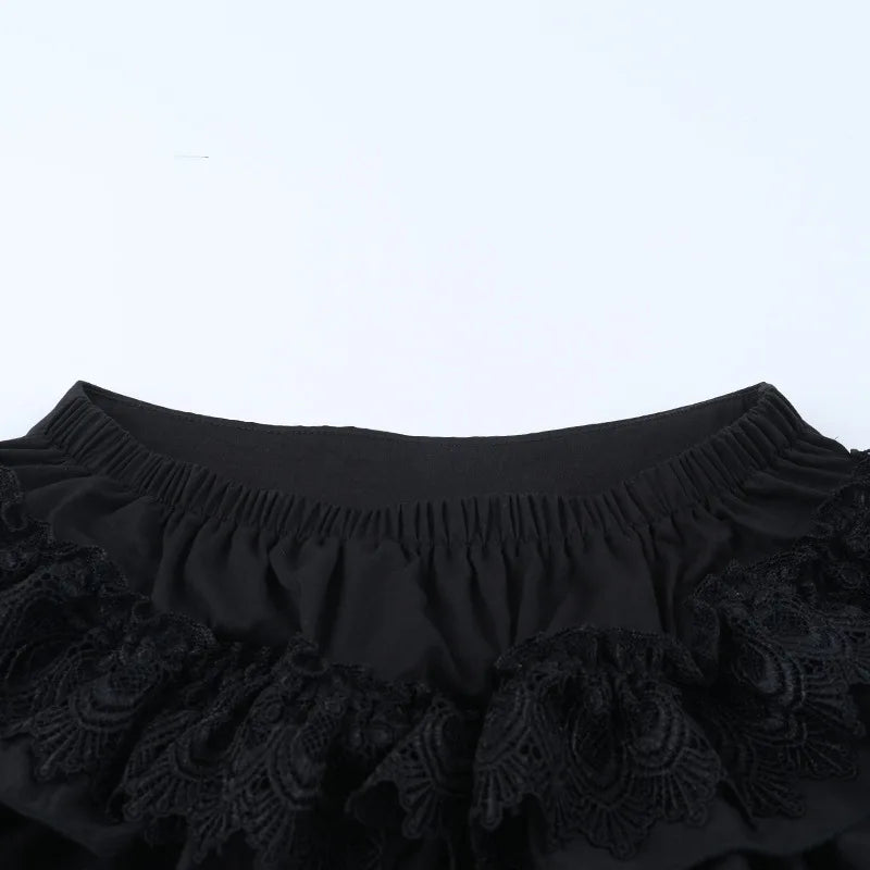 , Y2K skirt styled with a crop top