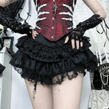 , Y2K skirt styled with a crop top