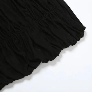 , Y2K skirt styled with a crop top