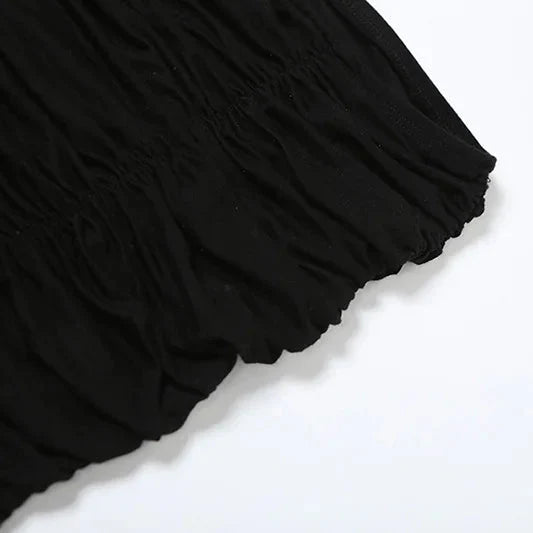 , Y2K skirt styled with a crop top