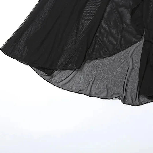 , Y2K skirt styled with a crop top