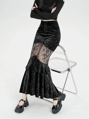 , Y2K skirt styled with a crop top