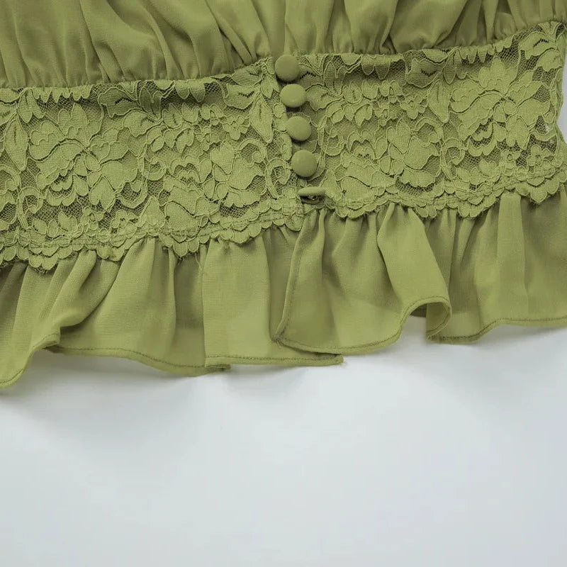 , Y2K skirt styled with a crop top