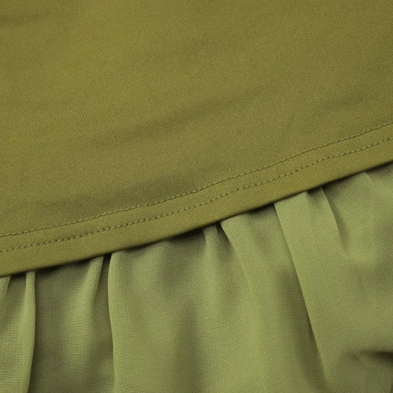 , Y2K skirt styled with a crop top