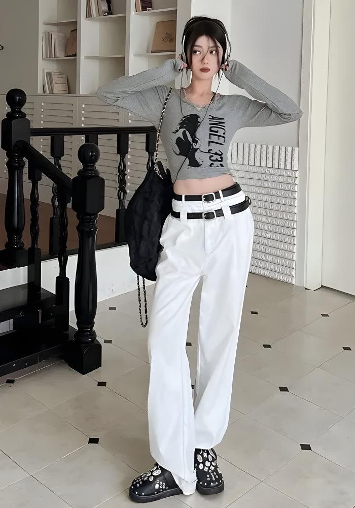 Y2K Grunge Angel 333 Top – Mauv Studio – MAUV STUDIO®