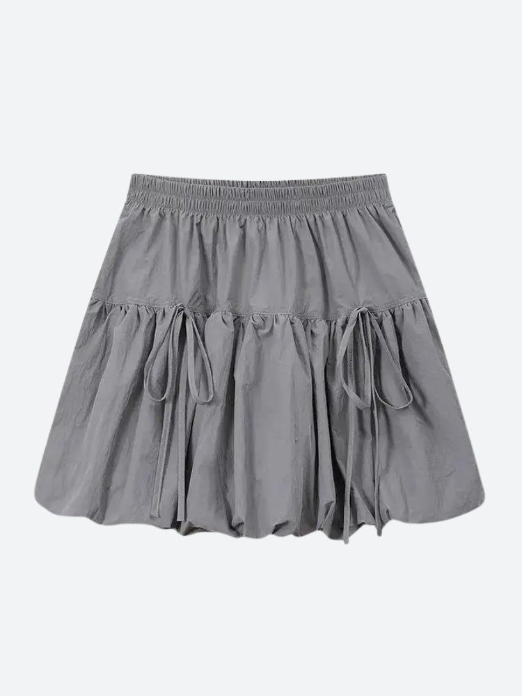 , Y2K skirt styled with a crop top