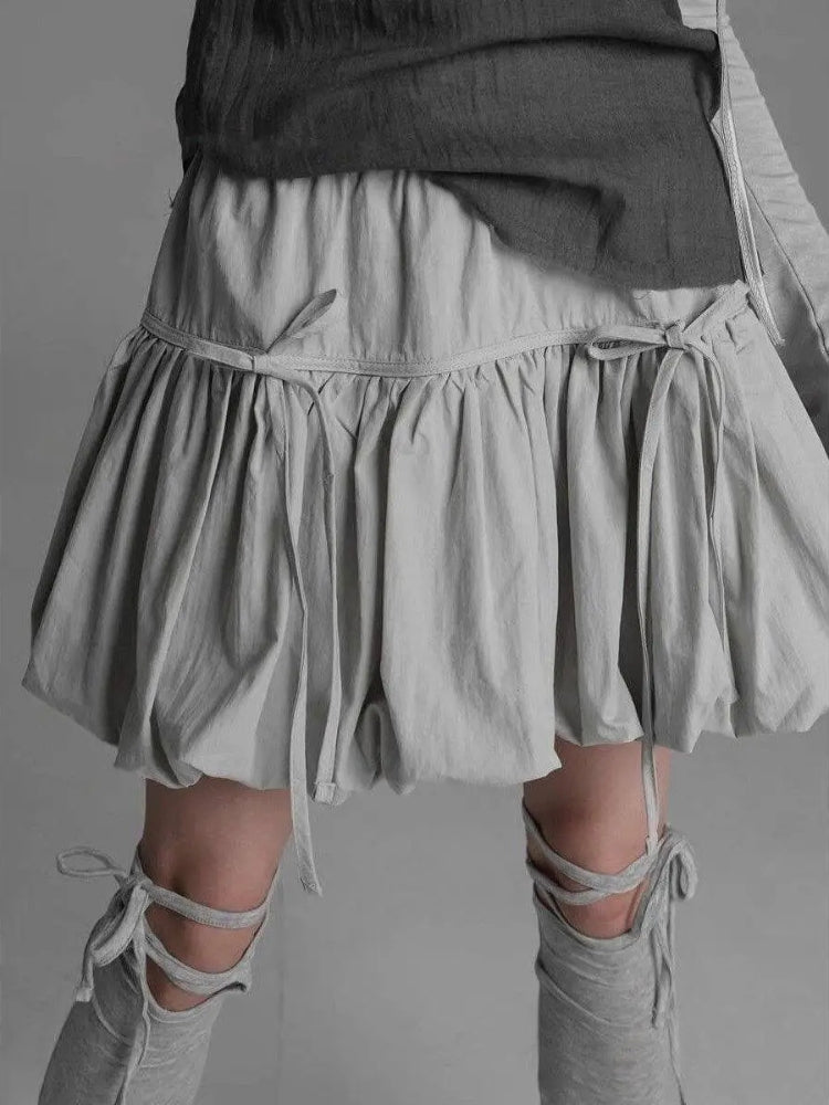 , Y2K skirt styled with a crop top