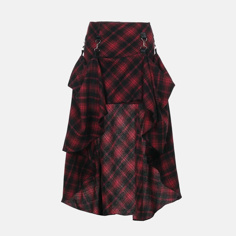 , Y2K skirt styled with a crop top