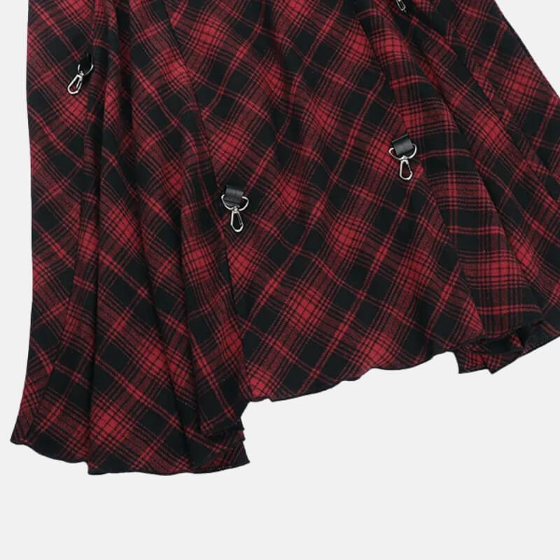 , Y2K skirt styled with a crop top
