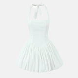 Y2K Halter Bubble Mini Dress view 14 | MAUVSTUDIO®