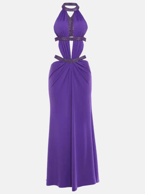 Y2K Halter Cut Out Maxi Dress view 5 | MAUVSTUDIO®