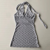 Y2K Halter Neck Polka Dot Top – MAUVSTUDIO®