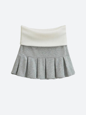 , Y2K skirt styled with a crop top