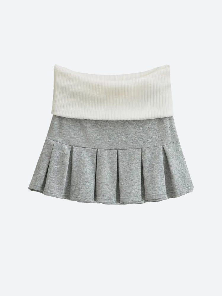 , Y2K skirt styled with a crop top
