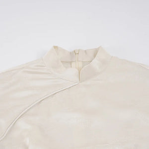 Y2K Jacquard Mini Dress view 5 | MAUVSTUDIO®