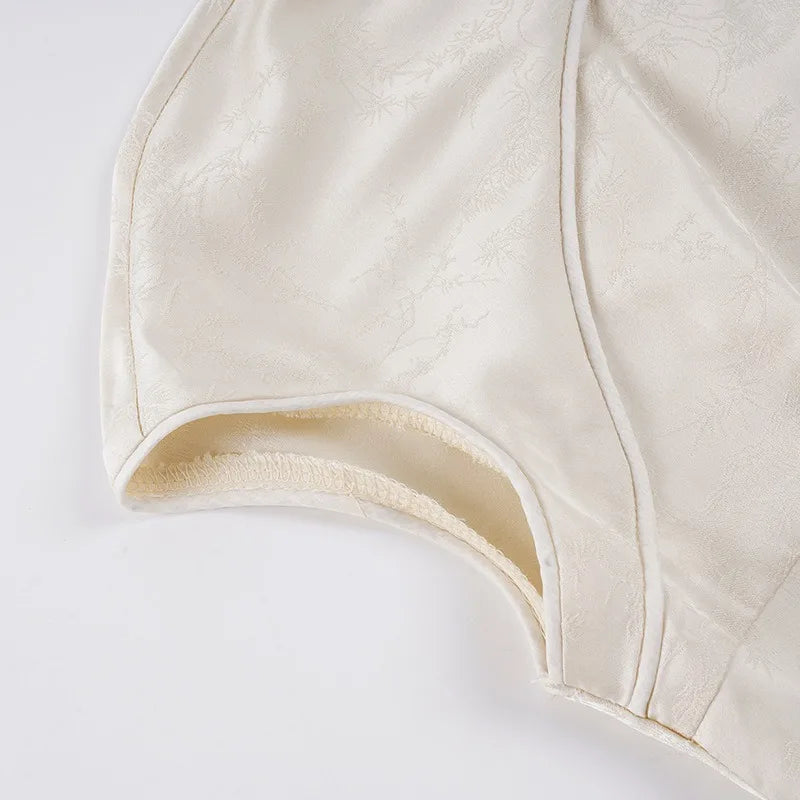 Y2K Jacquard Mini Dress view 7 | MAUVSTUDIO®