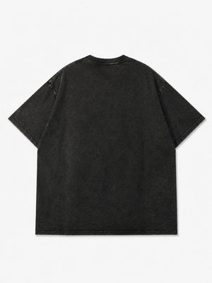Y2K Japanese Graphic Tee with printed graphic, Y2K graphic tee styled with low rise bottoms