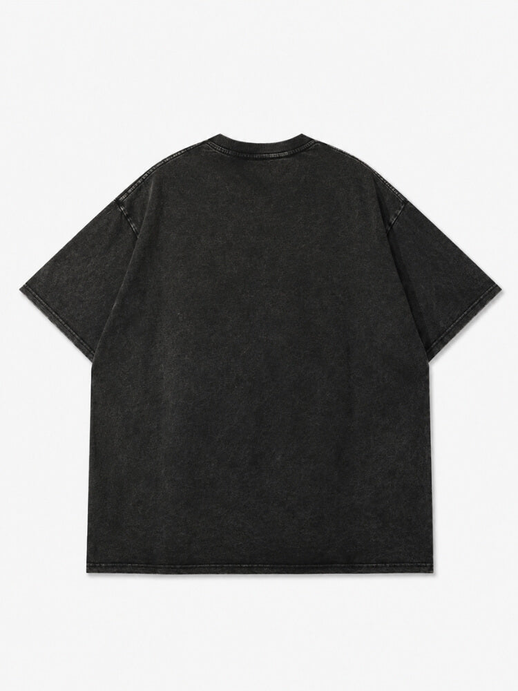 Y2K Japanese Graphic Tee with printed graphic, Y2K graphic tee styled with low rise bottoms