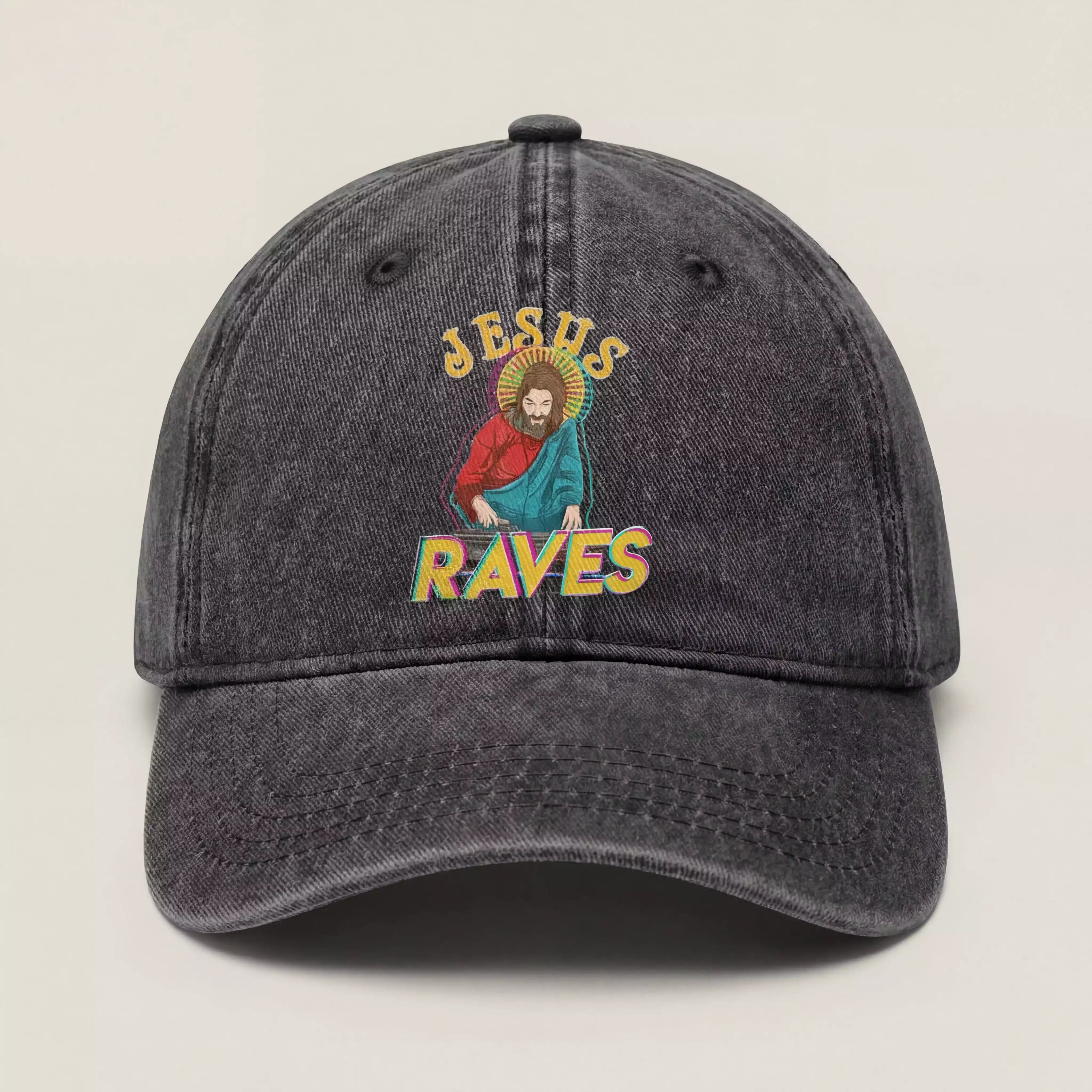 Y2K Jesus Raves Baseball Cap – MAUVSTUDIO®