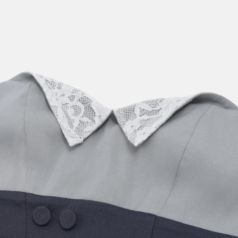 Y2K Lace Collar Detail Crop Top with lace trim, Y2K tube top styled with low rise bottoms