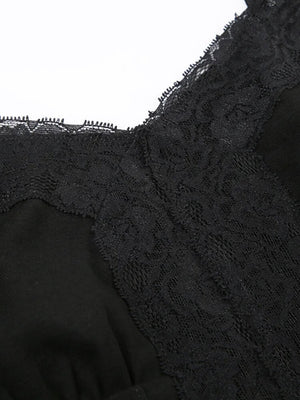 Y2K Lace Panel Top with lace trim, Y2K tube top styled with low rise bottoms