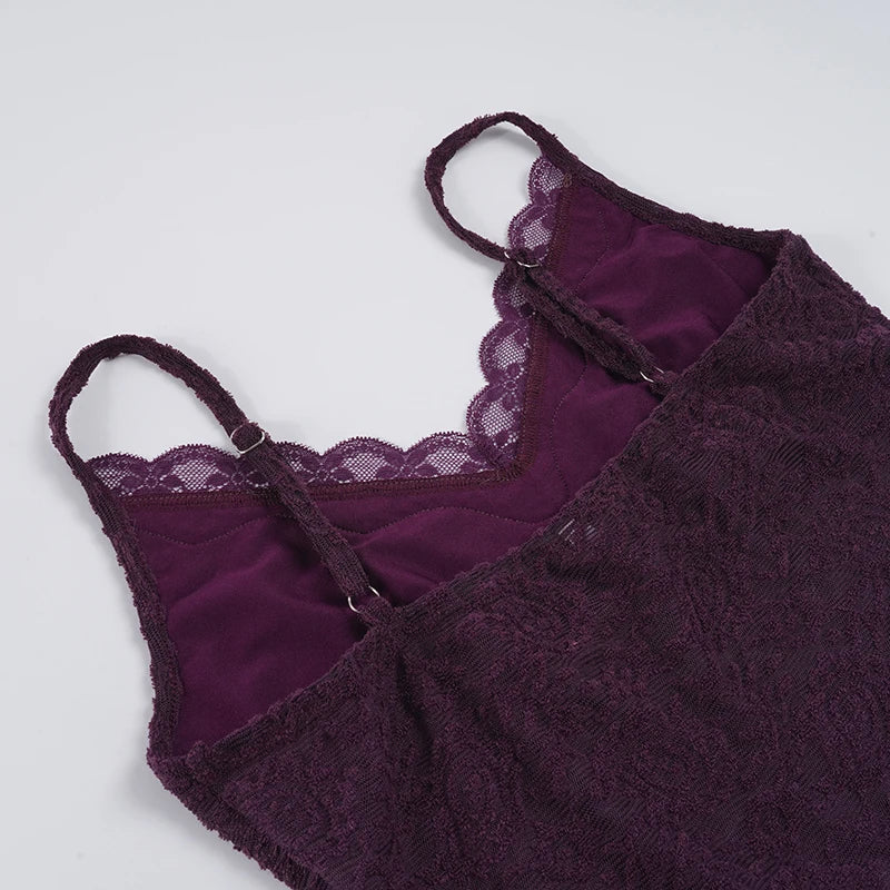 Y2K Lace Scalloped Top with lace trim, Y2K tube top styled with low rise bottoms