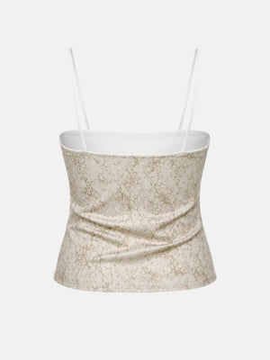 Y2K Lace & Tie Top with lace trim, Y2K tube top styled with low rise bottoms