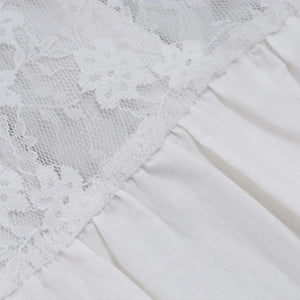 Y2K Lace Trim Babydoll Dress view 7 | MAUVSTUDIO®