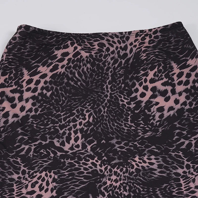 , Y2K skirt styled with a crop top