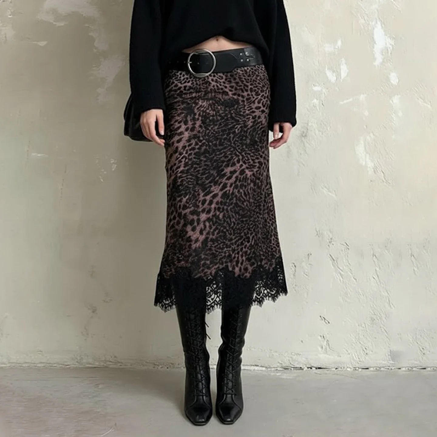 , Y2K skirt styled with a crop top