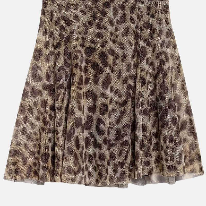 Y2K Leopard Lace Up Mini Dress view 5 | MAUVSTUDIO®