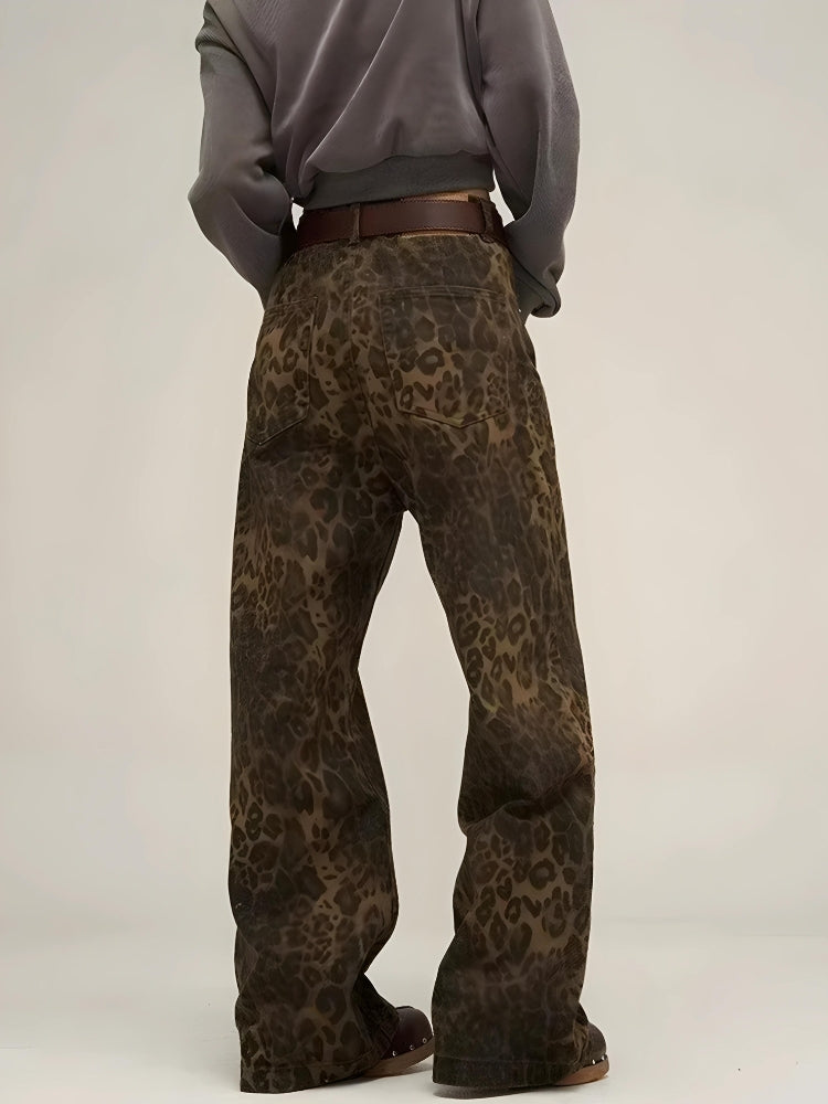 Y2K Leopard Straight Leg Pants – MAUV STUDIO®® – MAUVSTUDIO®