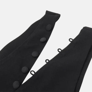 Y2K Loop Button Top with button front, Y2K tube top styled with low rise bottoms