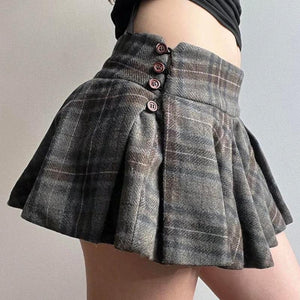 , Y2K skirt styled with a crop top