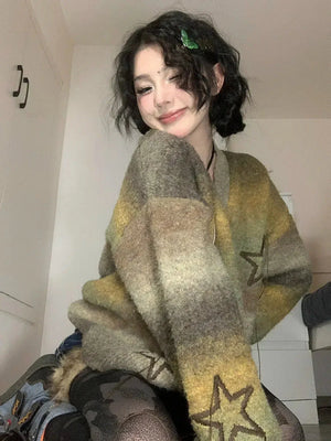 Y2K Oversized Cardigan