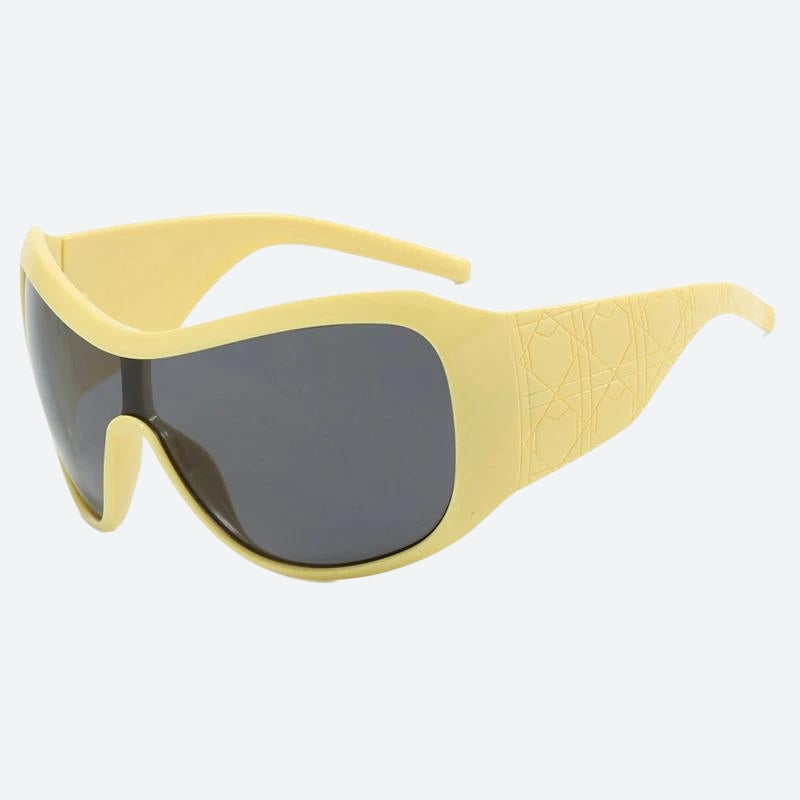 Y2K Oversized Shield Sunglasses – MAUV STUDIO®