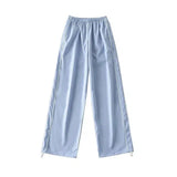Y2K Parachute Sweatpants Baby Blue