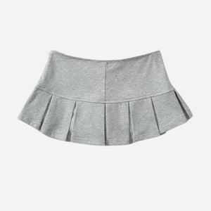 Y2K Pleated Micro Skort, Y2K skort styled with a crop top