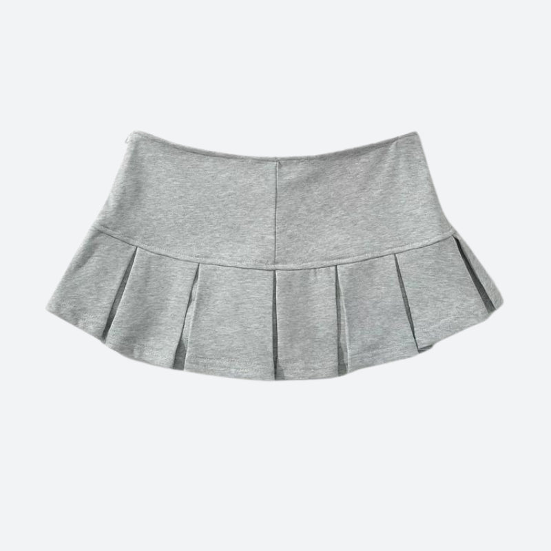 Y2K Pleated Micro Skort, Y2K skort styled with a crop top