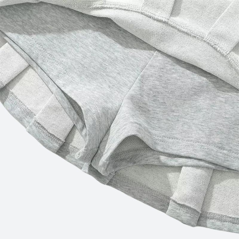Y2K Pleated Micro Skort, Y2K skort styled with a crop top