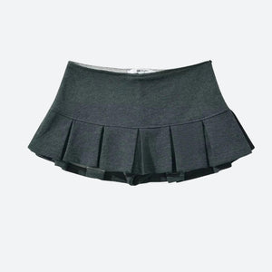 Y2K Pleated Micro Skort, Y2K skort styled with a crop top