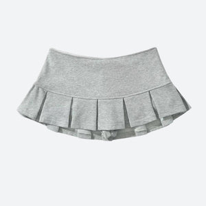 Y2K Pleated Micro Skort, Y2K skort styled with a crop top