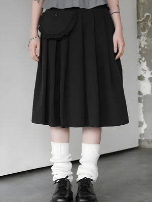 , Y2K skirt styled with a crop top