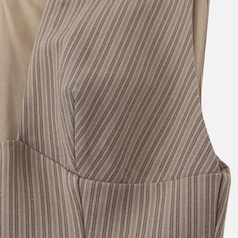 Y2K Plunge Neck Mini Dress view 6 | MAUVSTUDIO®