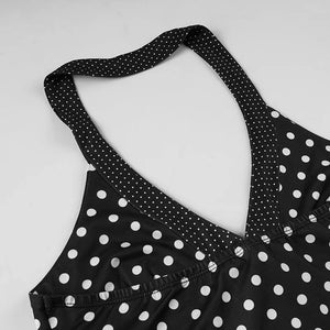 Y2K Polka Dot Halter Top with tie detail, Y2K halter top styled with low rise bottoms