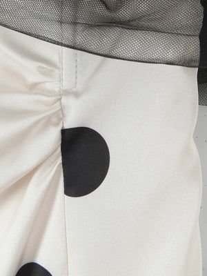 Y2K Polka Dot Sheer Mini Dress view 4 | MAUVSTUDIO®