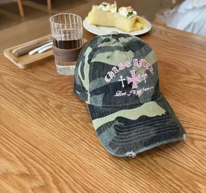 Y2K Retro Cross Camo Baseball Cap – MAUVSTUDIO®