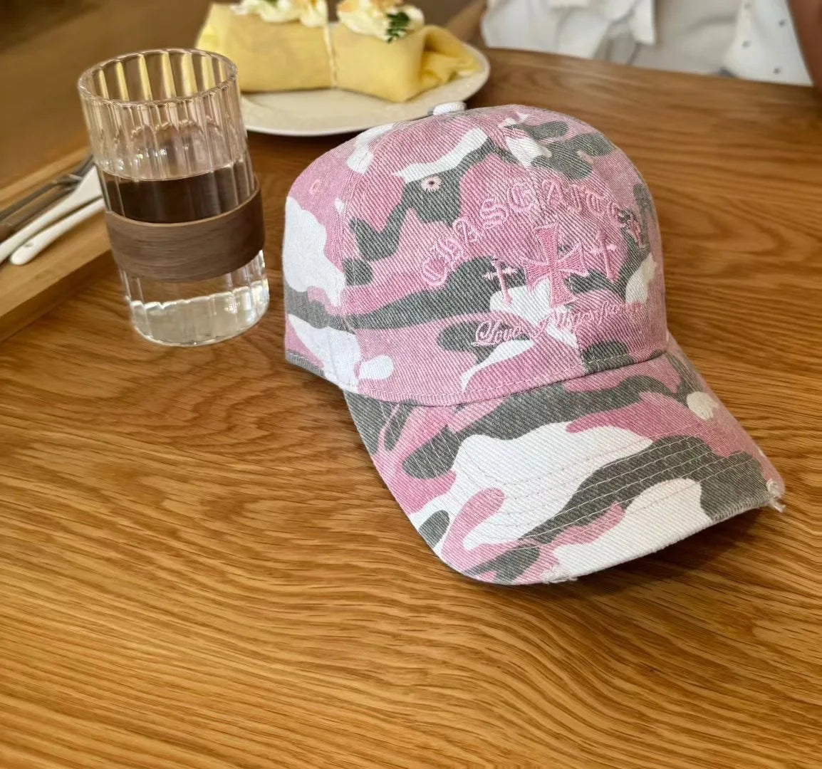 Y2K Retro Cross Camo Baseball Cap – MAUVSTUDIO®