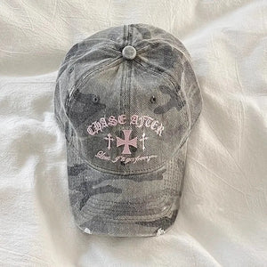 Y2K Retro Cross Camo Baseball Cap – MAUVSTUDIO®